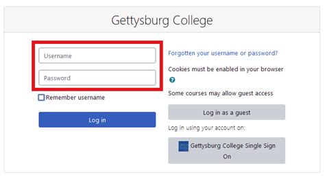 Logging into Vanier’s Moodle as a RAC Students and Guests.